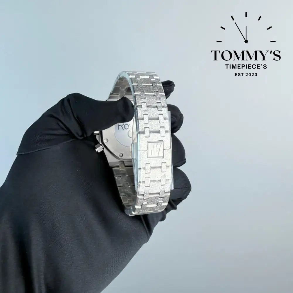 AAA+ Royal Oak Frosted Chronograph 41mm Silver Dial