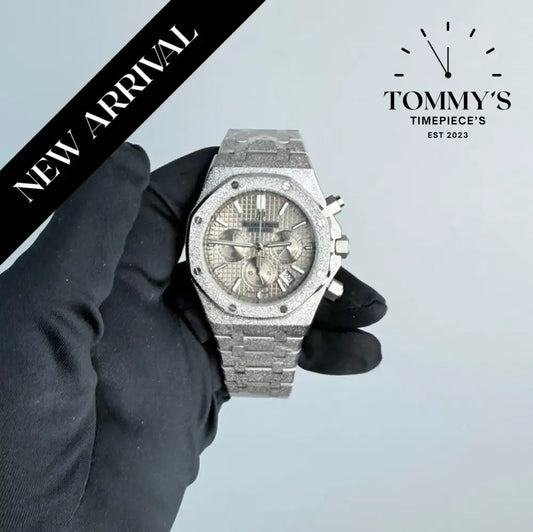 AAA+ Royal Oak Frosted Chronograph 41mm Silver Dial