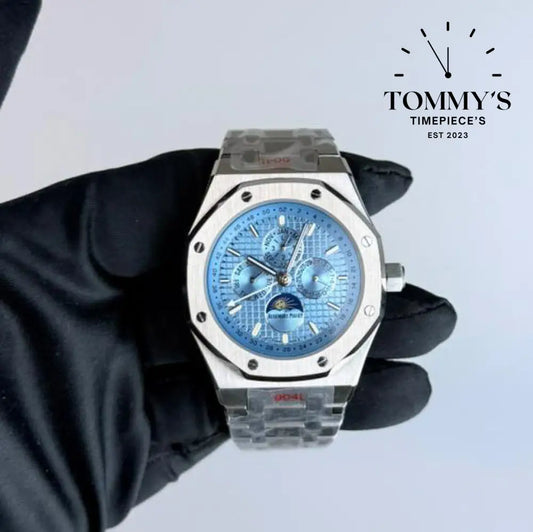 AAA+ Royal Oak Perpetual Calendar 41mm Ice Blue Dial-Steel Bracelet