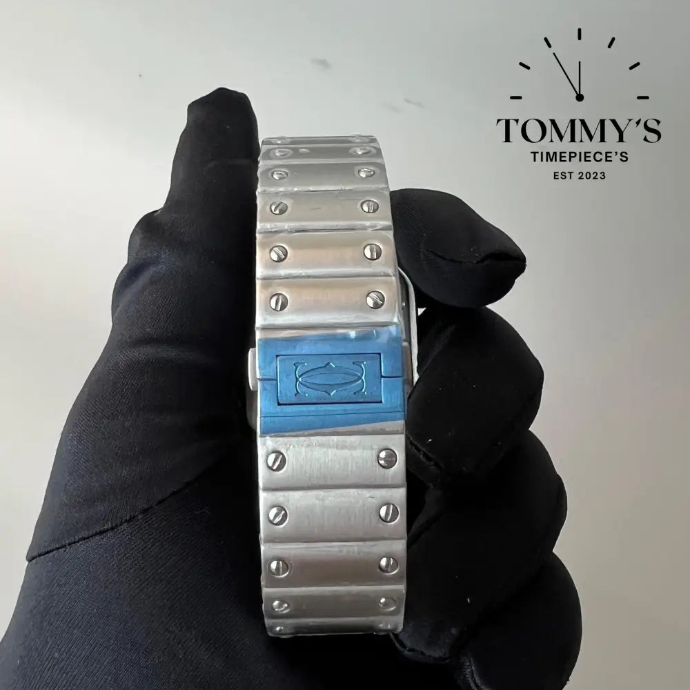 Aaa + Santos With Blue Dial