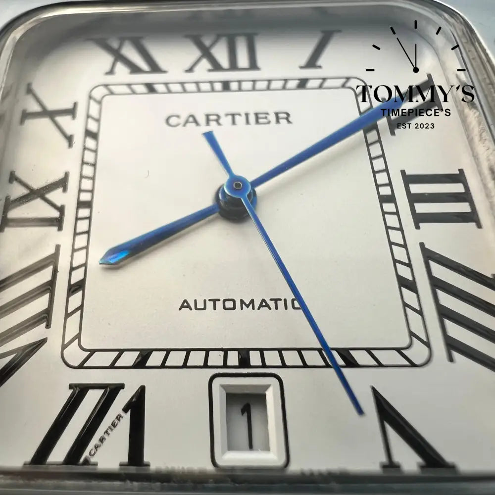 Aaa + Santos With White Dial