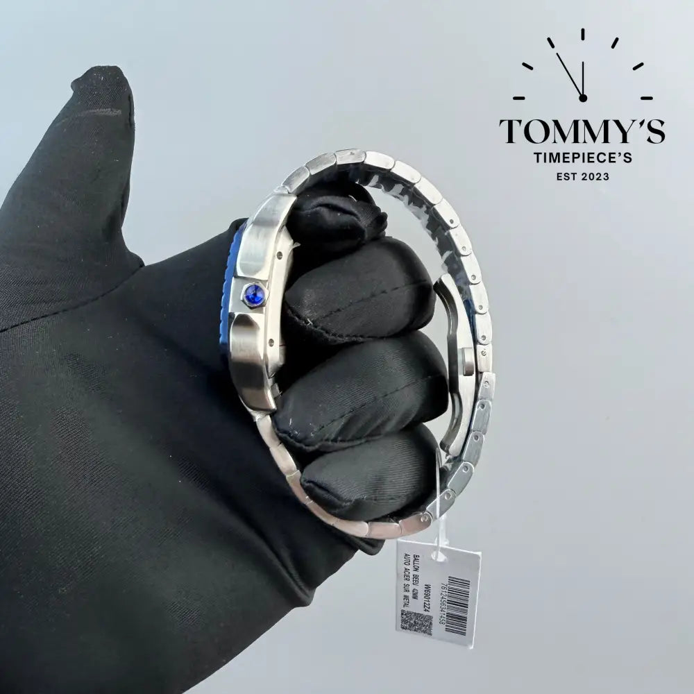 Aaa + Santos With Blue Bezel