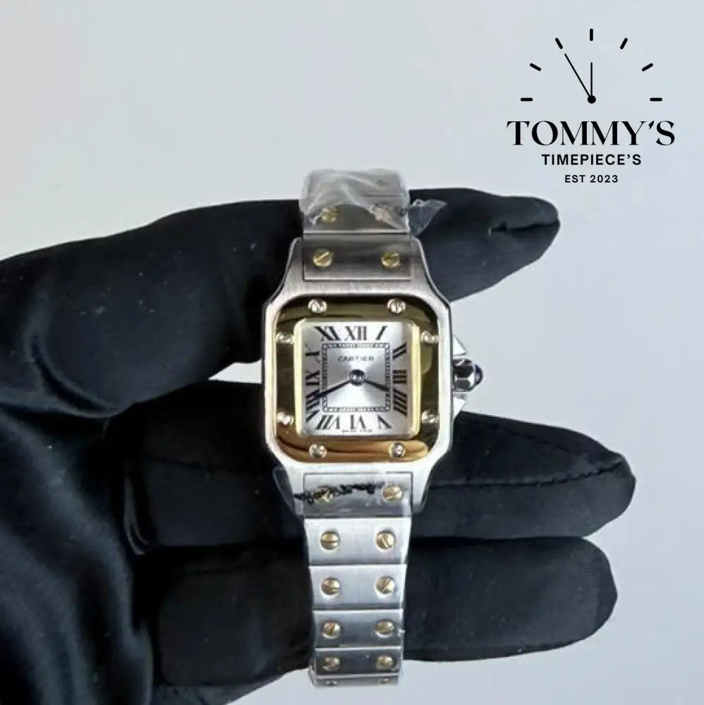 AAA+ Santos Galbée (Small Model) 38mm White Dial-Stainless Steel Bracelet