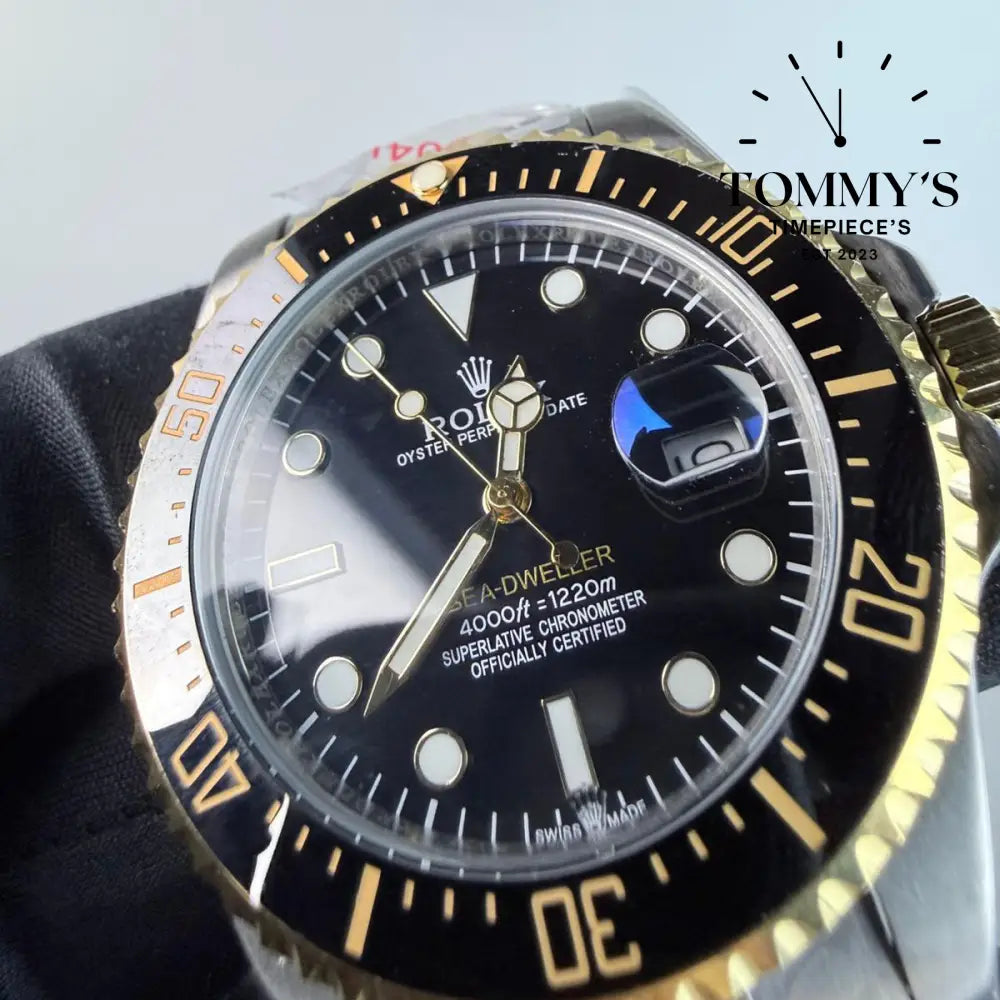 AAA+ Sea-Dweller (126603) 43mm Black Dial-Oyster Bracelet (Black Bezel)
