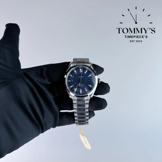 AAA+ Seamaster Aqua Terra 150M 41mm Blue ’Teak Concept’ Dial-Stainless Steel Bracelet (Silver Bezel)