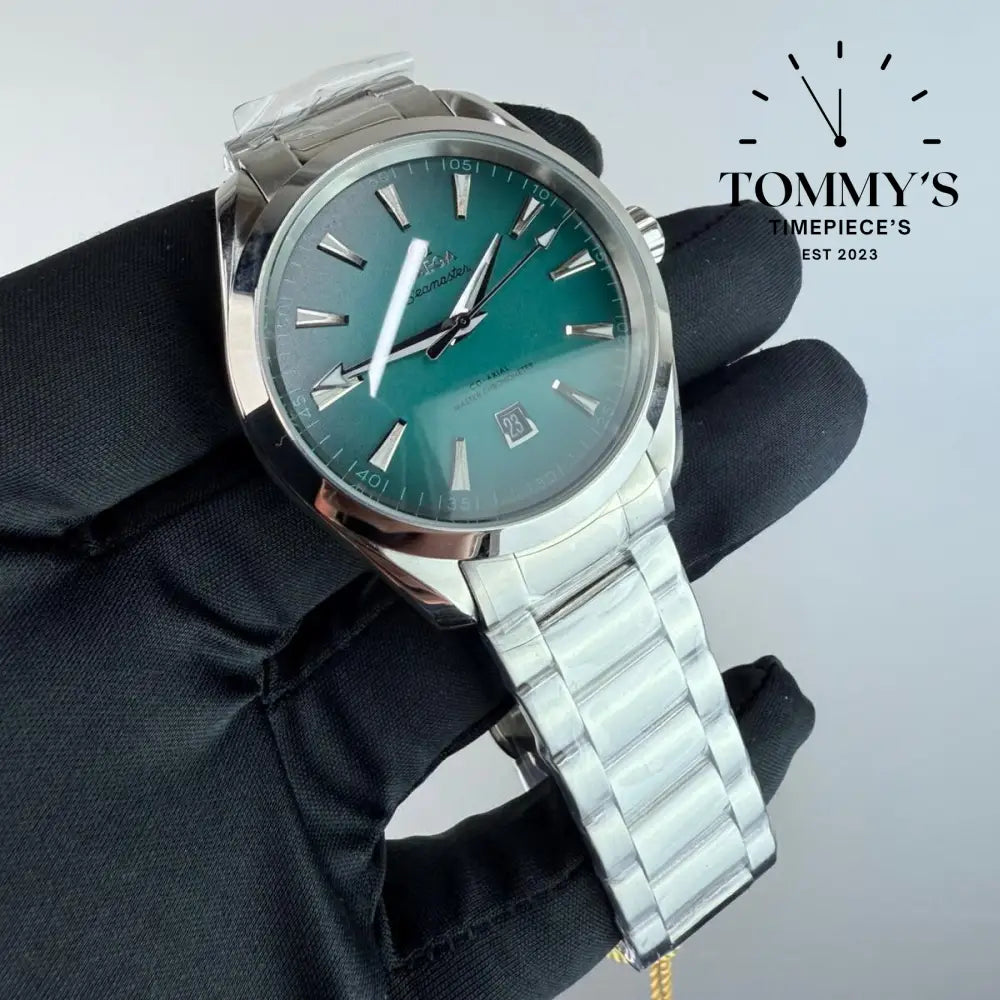 AAA+ Seamaster Aqua Terra 150M 41mm Turquoise Dial-Stainless Steel Bracelet (Silver Bezel)