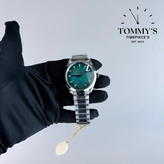 AAA+ Seamaster Aqua Terra 150M 41mm Turquoise Dial-Stainless Steel Bracelet (Silver Bezel)