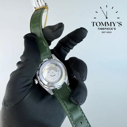 AAA+ Seamaster Aqua Terra 150M Co-Axial Master Chronometer 38mm Bay Green Dial-Rubber Strap (Silver Bezel)