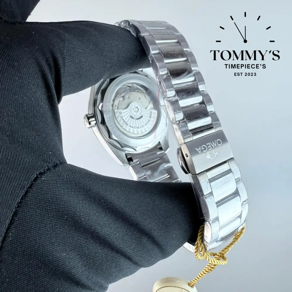 AAA+ Seamaster Aqua Terra 150M Co-Axial Master Chronometer 38mm Silver Dial-Stainless Steel Bracelet (Silver Bezel)
