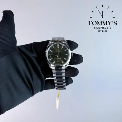 AAA+ Seamaster Aqua Terra 150M Co-Axial Master Chronometer 41mm Green Dial-Stainless Steel Bracelet (Silver Bezel)