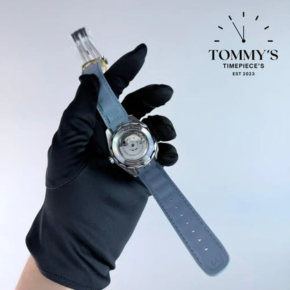 AAA+ Seamaster Aqua Terra 150M Co-Axial Master Chronometer 41mm Summer Blue Gradient Dial-Light Blue Rubber Strap