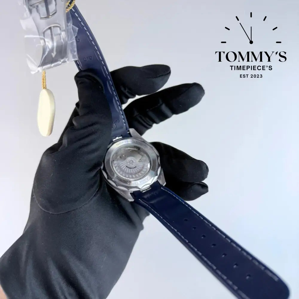 AAA+ Seamaster Aqua Terra 150M Worldtimer Co-Axial Master Chronometer 43mm Blue Dial- Blue Rubber Strap (Silver Bezel)