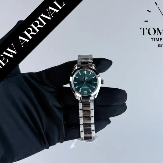 AAA+ Seamaster Aqua Terra Shades 150m Co-Axial 34mm Lagoon Green Dial-Stainless Steel Bracelet (Silver Bezel)