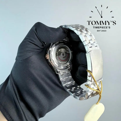 AAA+ Seamaster Diver 300M Co-Axial Master Chronometer 42mm Black Dial-Steel Bracelet (Sedna Gold)