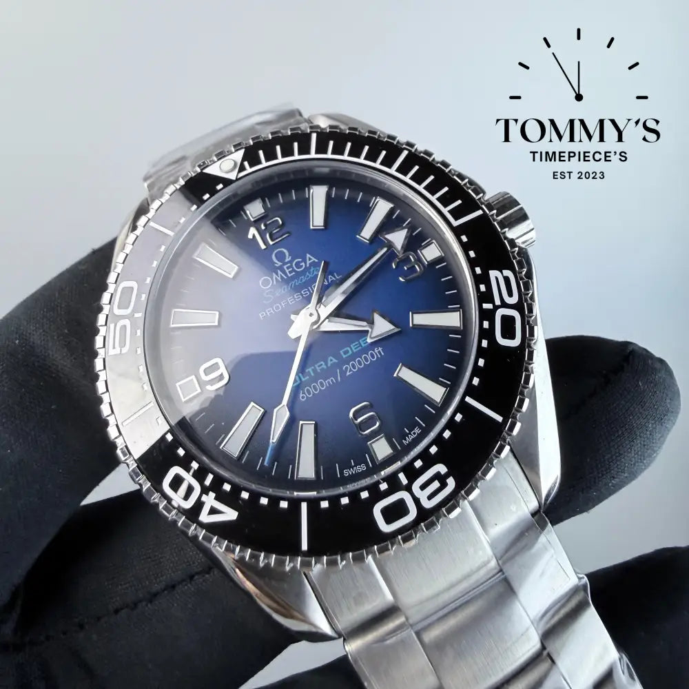 AAA+ Seamaster Planet Ocean 6000m Ultra Deep Blue Dial - Steel Bracelet
