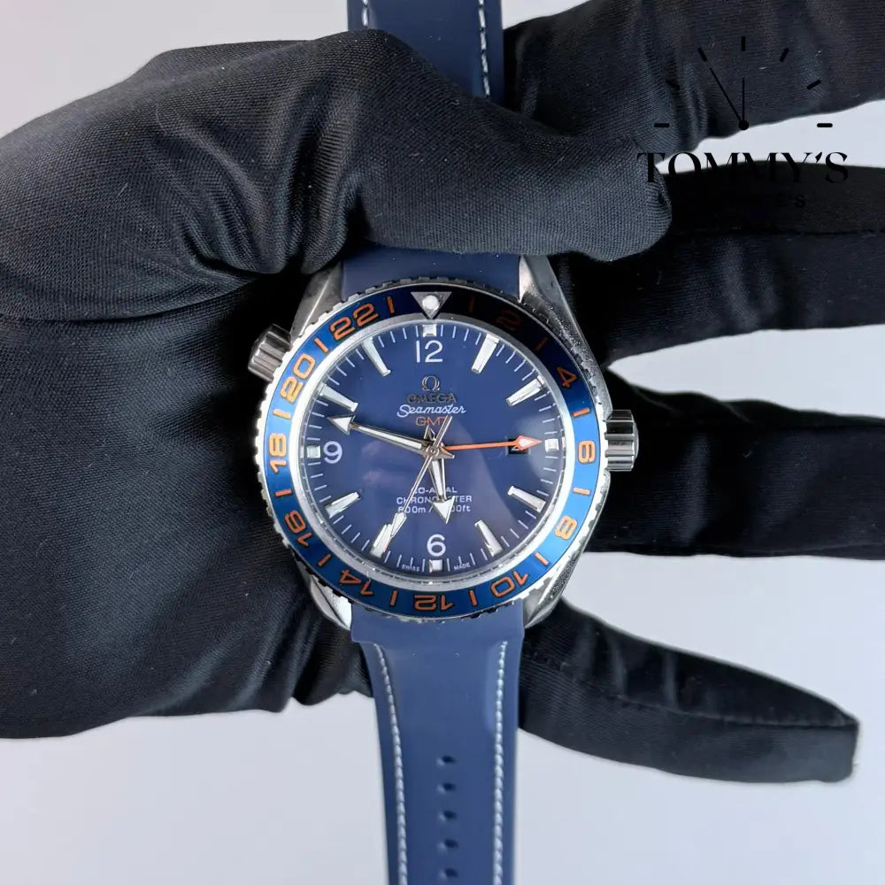 AAA+ Seamaster Planet Ocean 600M Co-Axial GMT ’GoodPlanet’ 43.5mm Blue Dial