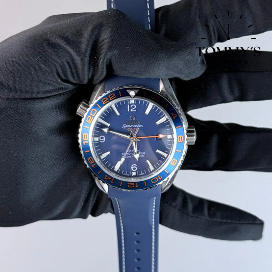 AAA+ Seamaster Planet Ocean 600M Co-Axial GMT ’GoodPlanet’ 43.5mm Blue Dial