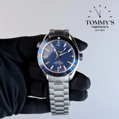 AAA+ Seamaster Planet Ocean 600M Co-Axial GMT ’GoodPlanet’ 43.5mm Blue Dial
