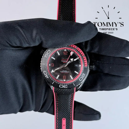 AAA+ Seamaster Planet Ocean 600M GMT ’Deep Black’ 45.5mm Black Dial