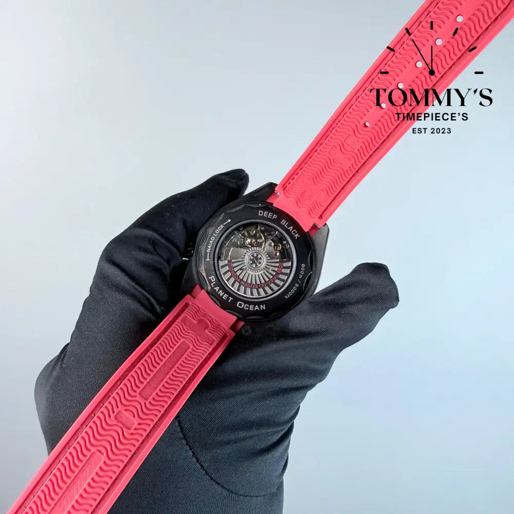 AAA+ Seamaster Planet Ocean 600M GMT ’Deep Black’ 45.5mm Black Dial