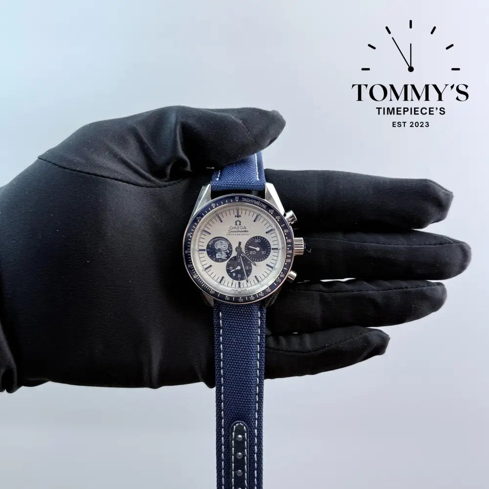 AAA + Snoopy Speedmaster On A Leather Strap