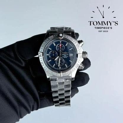 AAA+ Breitling Super Avenger II 48mm Stainless Steel-Black Chronograph Dial - Ref. A13371 Watches