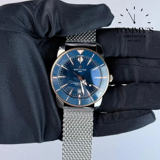 AAA+ Superocean Heritage B31 Automatic 44mm Blue Dial - Stainless Steel