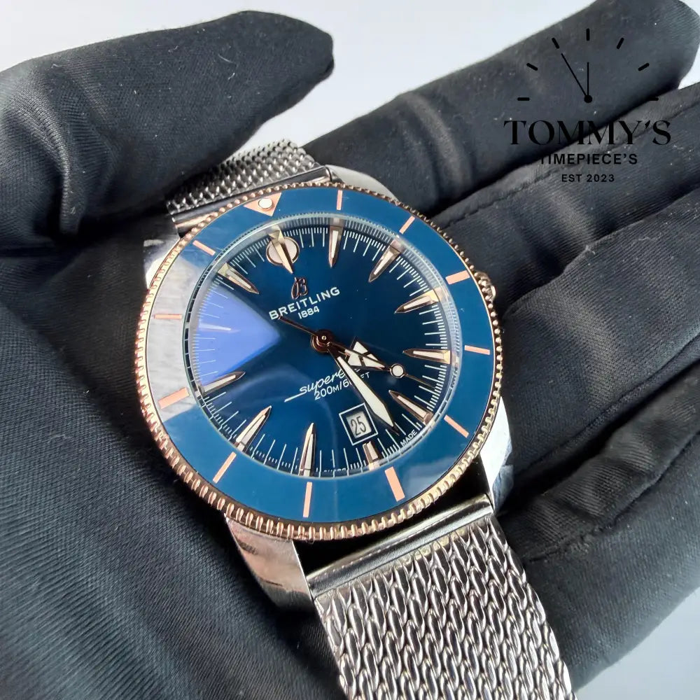 AAA+ Superocean Heritage B31 Automatic 44mm Blue Dial - Stainless Steel