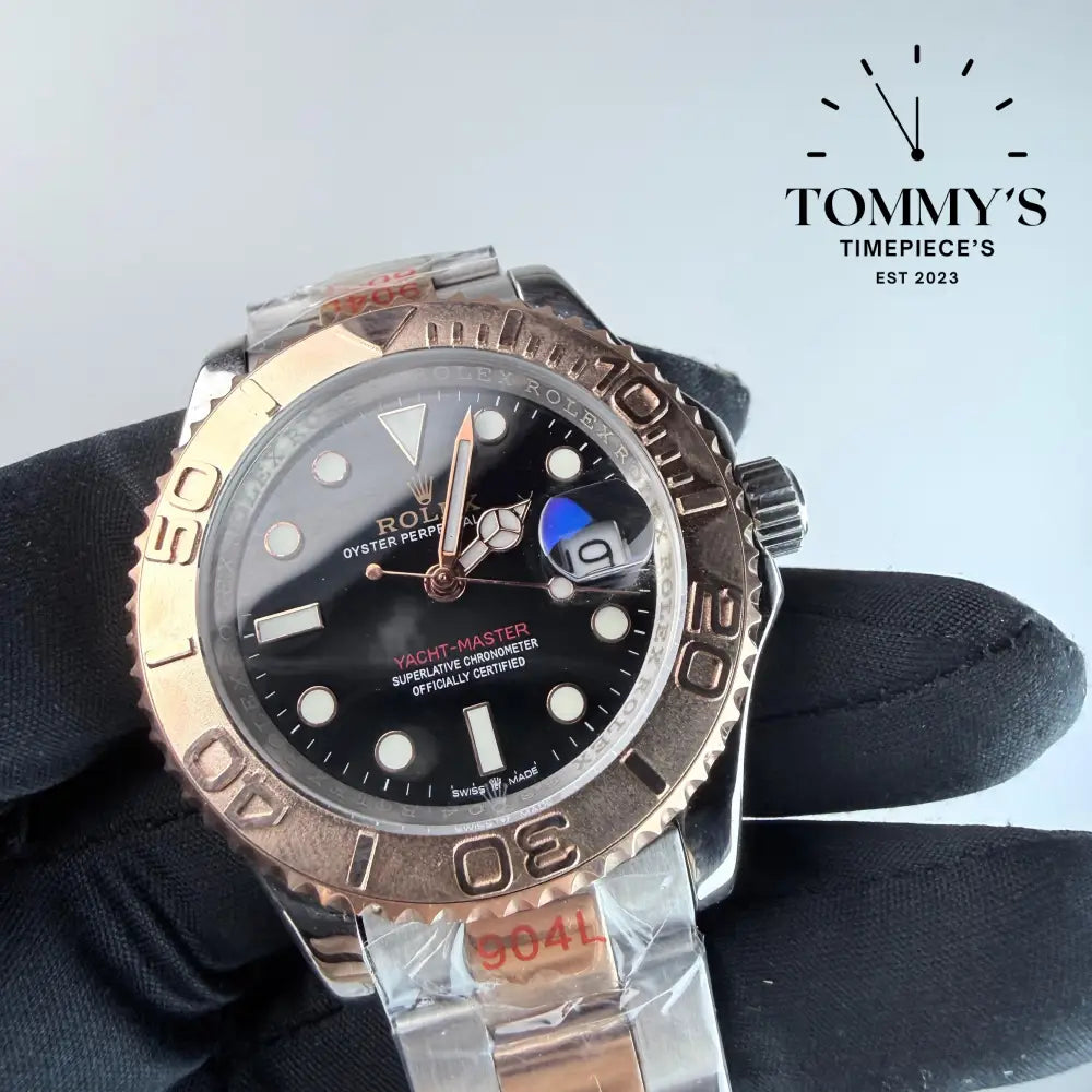 AAA+ Yacht-Master (126621) 40mm Black Dial-Oyster Bracelet