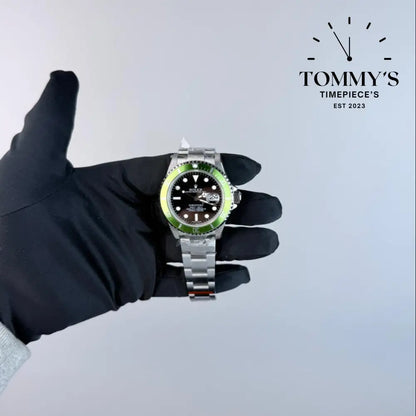 ARF Submariner Date ’Kermit’ (16610LV) 40mm Black Dial-Oyster Bracelet (Green Bezel) Watches