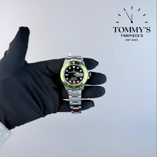 ARF Submariner Date ’Kermit’ (16610LV) 40mm Black Dial-Oyster Bracelet (Green Bezel) Watches