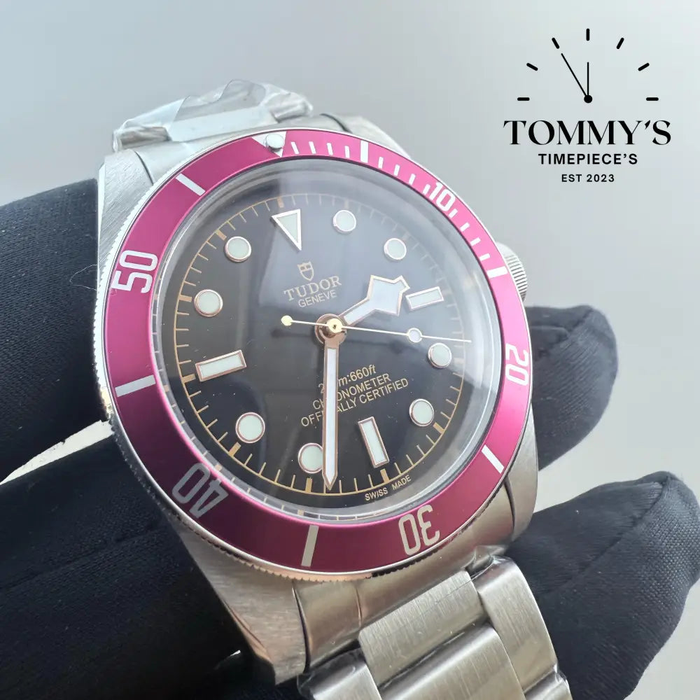 AAA + Black Bay On A Red Bezel