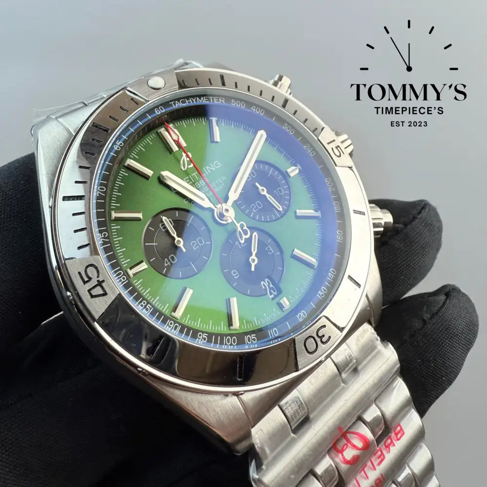 Aaa + Chronomat Green Dial