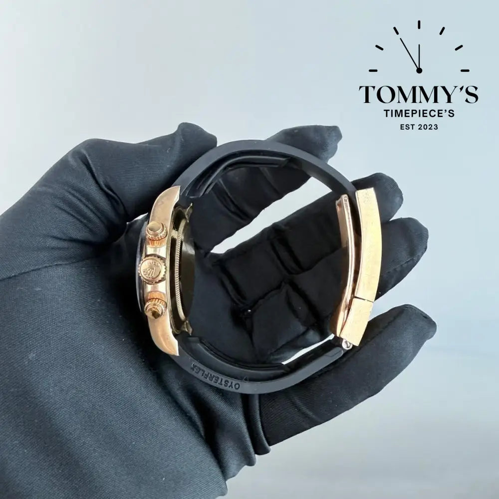 Clean Factory Superclone Daytona, (116518LN) 40mm Sunburst Silver Dial-Oysterflex Strap (Yellow Gold) [USED]