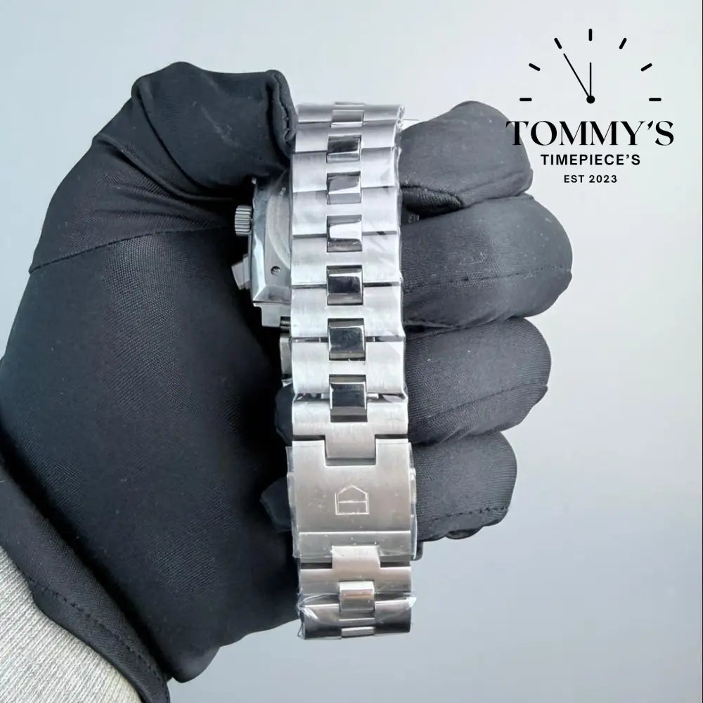 Clone Monaco Chronograph 39mm Blue Dial-Stainless Steel Bracelet (Silver Bezel) Watches