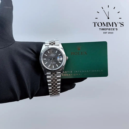 Superclone Datejust 41mm Rhodium Dial on A Jubilee With Fluted Bezel