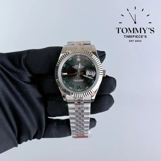 AAA+ Datejust 41mm Wimbledon Dial Jubilee With Fluted Bezel