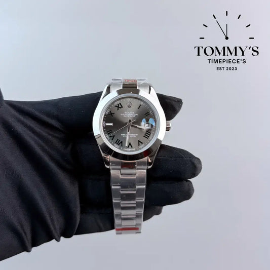 AAA + Datejust 41mm Wimbledon Dial Oyster With Smooth Bezel