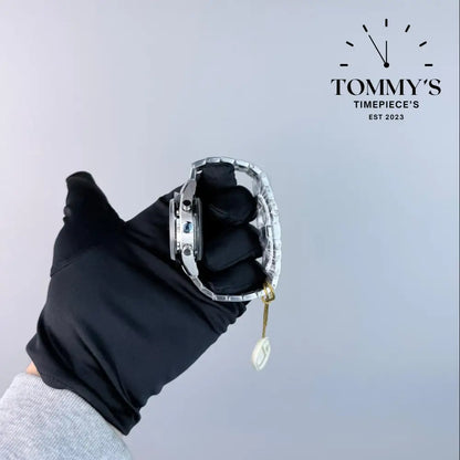 JVS Superclone Speedmaster ’57 Co-Axial Master Chronometer Chronograph 40.5mm Burgundy Dial-Stainless Steel Bracelet