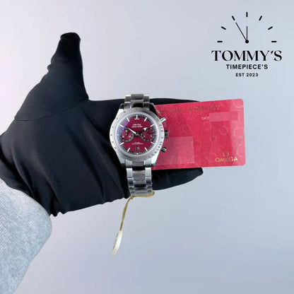 JVS Superclone Speedmaster ’57 Co-Axial Master Chronometer Chronograph 40.5mm Burgundy Dial-Stainless Steel Bracelet