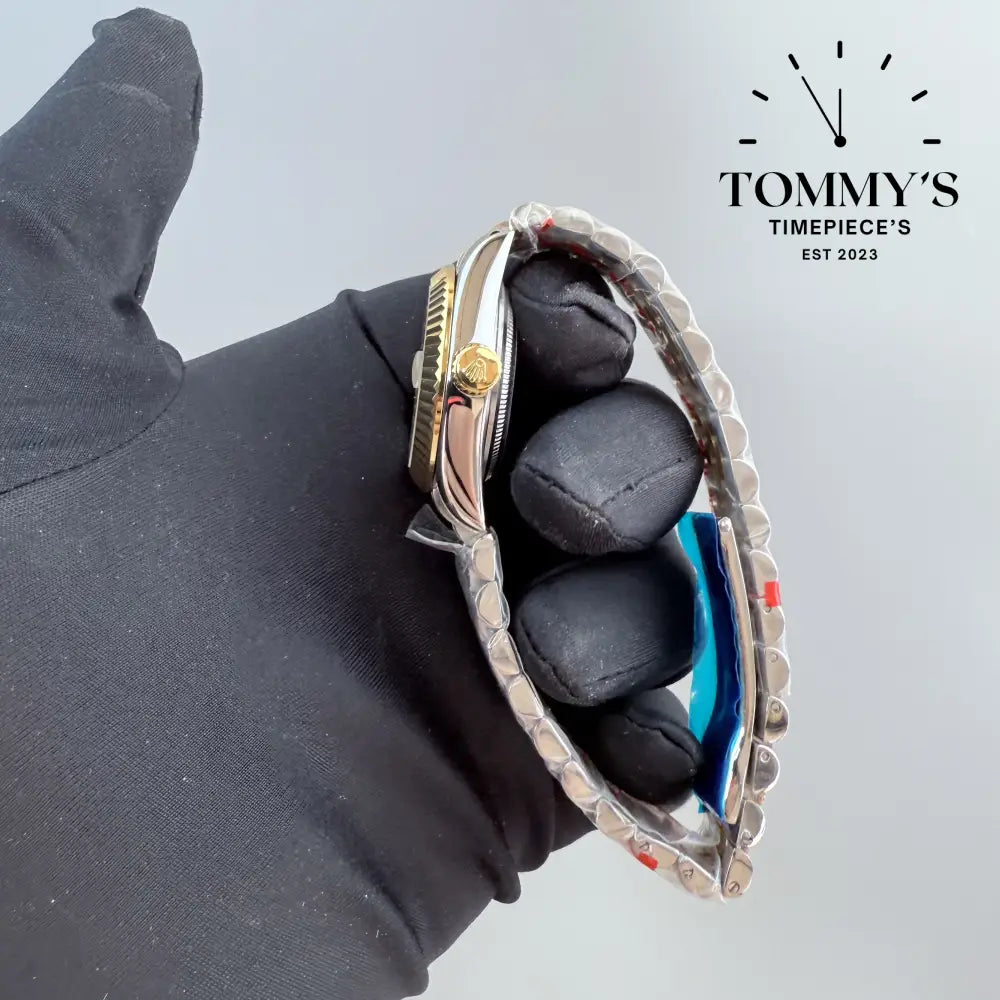 AAA + Ladies Datejust 28mm White Dial (Bimetal Gold) Jubilee With Fluted Bezel