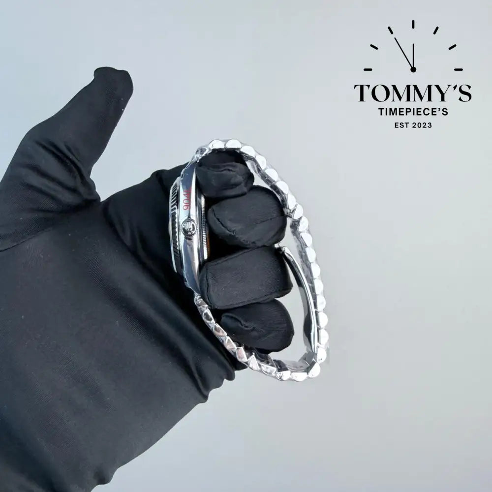 QF Superclone Day-Date (228238) 40mm Silver Meteorite Dial-Presidential Bracelet (Fluted Bezel) Watches