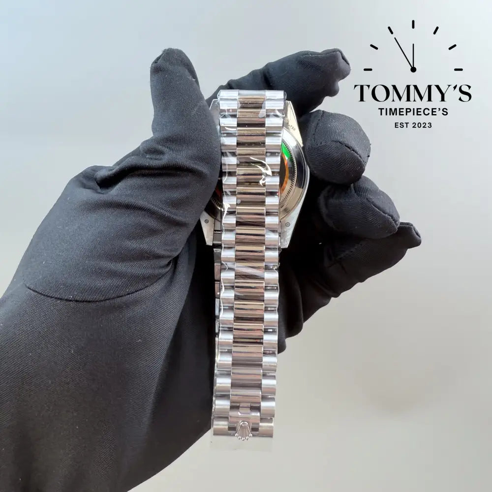 QF Superclone Day Date Platinum Dial (Tungsten Exact Weight Edition) Best Grade