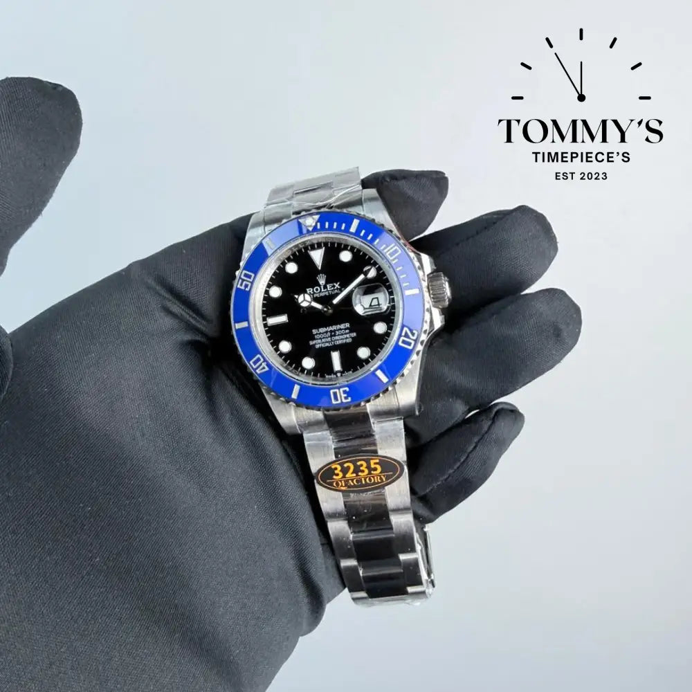 QF Superclone Submariner Date Cookie Monster’ (126619LB) 41mm Black Dial-Oyster Bracelet (Blue Ceramic Bezel) Watches