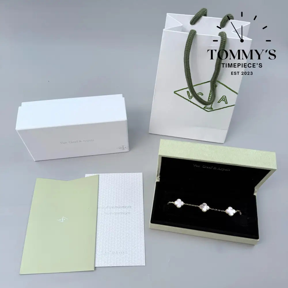 Rose Gold VCA Bracelet Sets With Box Bag And Certificate