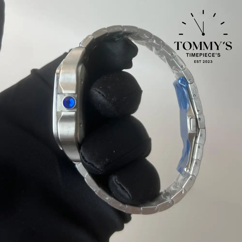 Aaa + Santos With Blue Dial