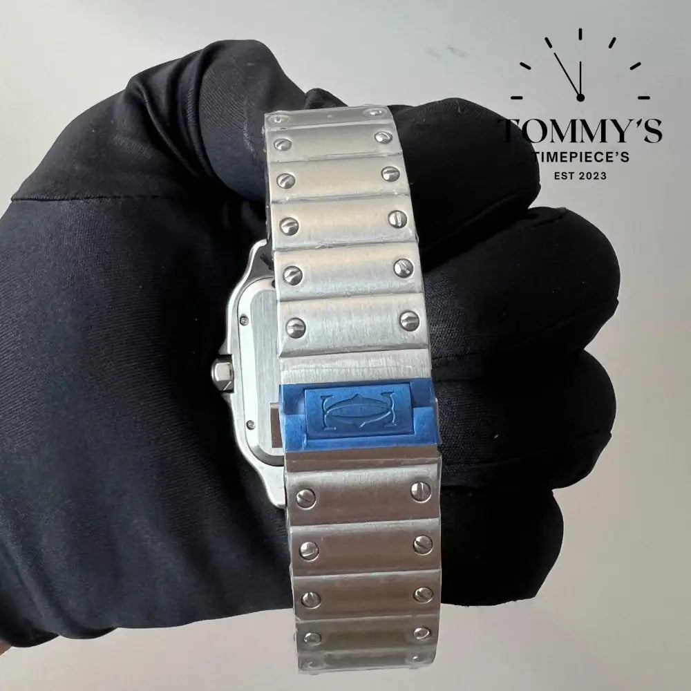 Aaa + Santos With White Dial