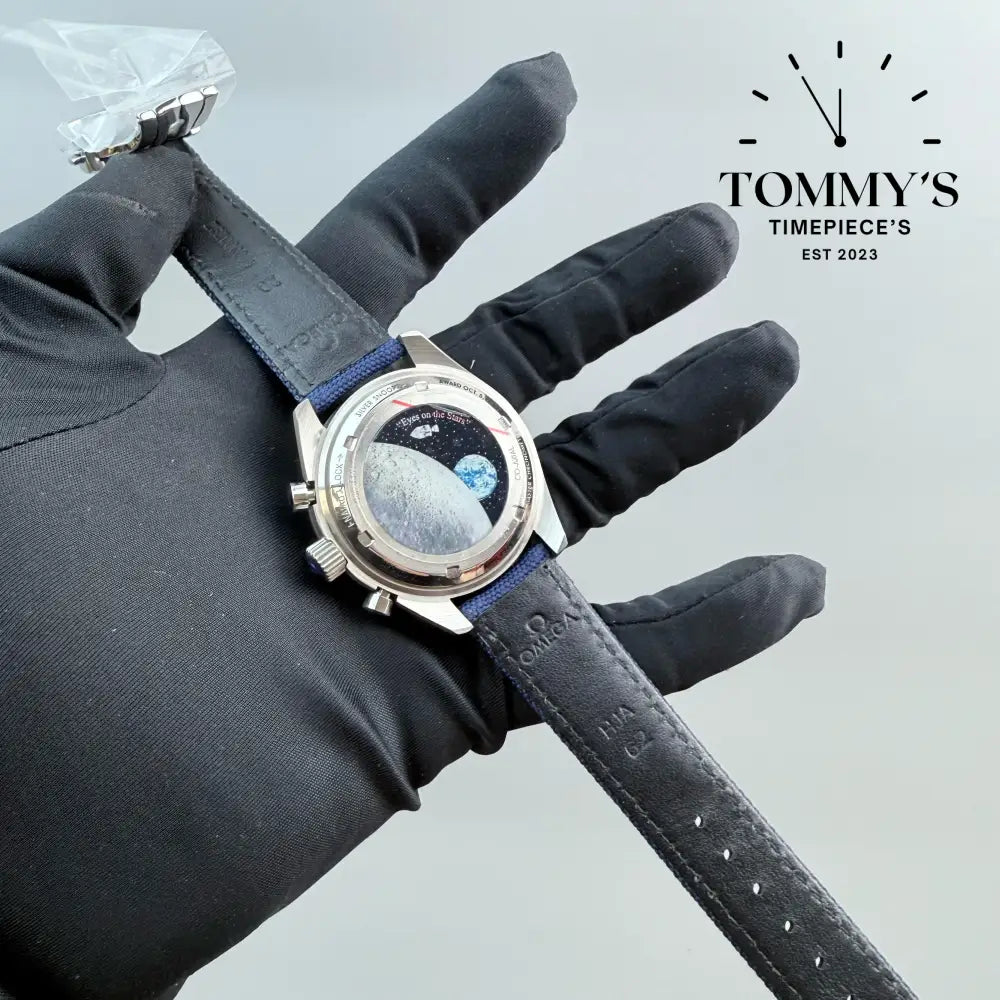 AAA + Snoopy Speedmaster On A Leather Strap