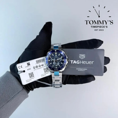 Superclone Aquaracer Chronograph 300M, (CAY111B.BA0927) 43mm Blue Dial-Stainless Steel Bracelet