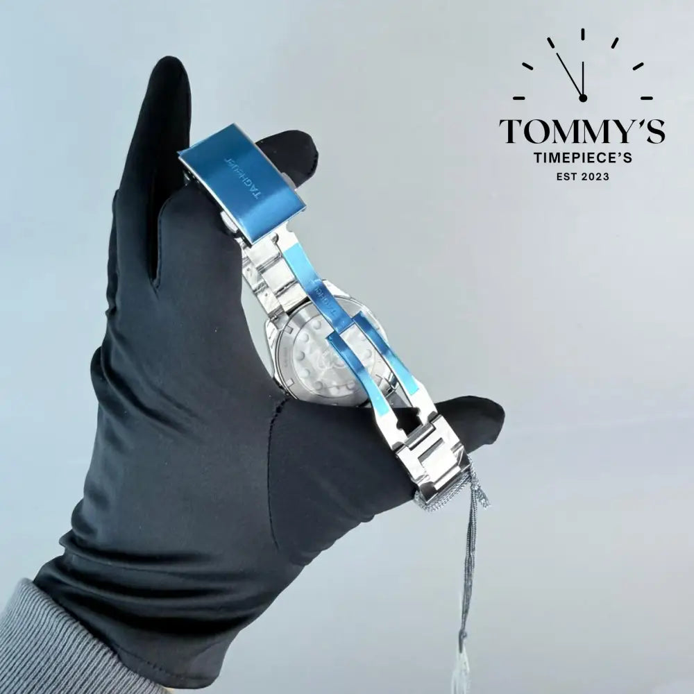 Superclone Aquaracer Chronograph, (CAY2113.BA0925) 43mm White Dial-Stainless Steel Bracelet (12-Sided Steel Bezel)